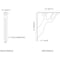 Ekena Millwork Damon Wrought Iron Bracket, (Single center brace), Powder Coated Black 1 1/2"W x 12"D x 15"H BKTM01X12X15SDA - alternate 6